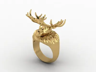 Elk Ring 3D print model