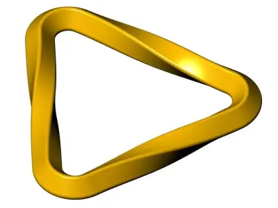 Stylish Triangle Modern Decorative Hardware for Luxury Bags 3D print model