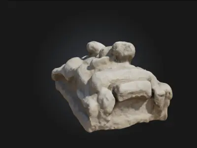 Reclining Figure Stylized Human Form  3D model