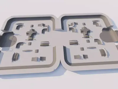 Skatepark-Skate Park PACK 3D model