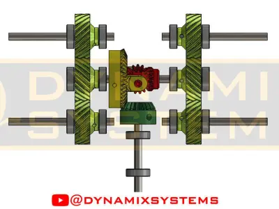 3D Printed Differential For RC Cars And Robotics 3D print model