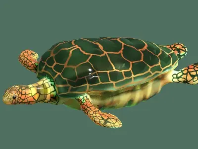 turtle 3D model