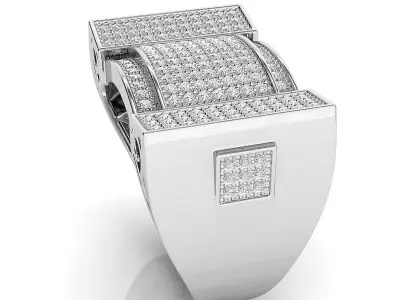 Big fancy mans ring 3D print model