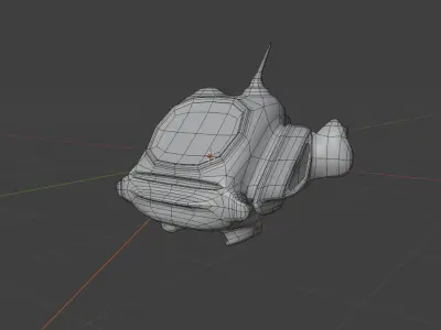 Small spaceship Free low-poly 3D model