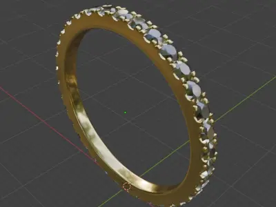 Ring 3D Model With Blender File  Free 3D model