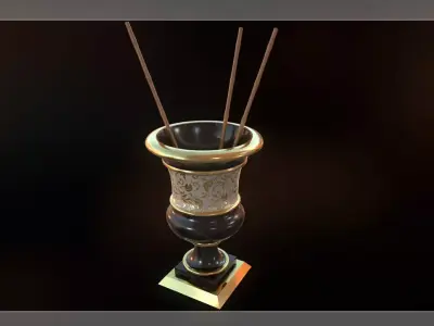 Decorative Big Vase PBR  3D model