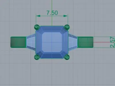 Brilliant ring 3D print model