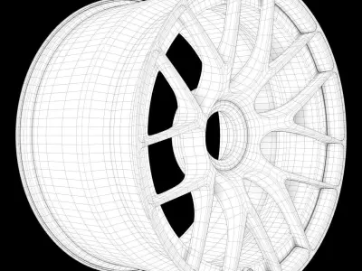 Highpoly BBS RE 1948 3D model 3D model
