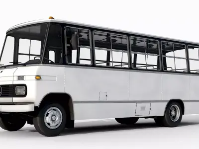 Mercedes-Benz 608 D Clean Version Low-poly 3D model