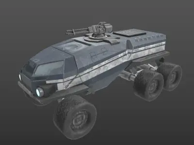 ASSAULT TRUCK Low-poly 3D model