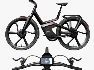  E-Bike Gazelle 3D model