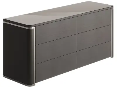 Fendi Mercury Charcoal Fiddleback Sycamore 3D model