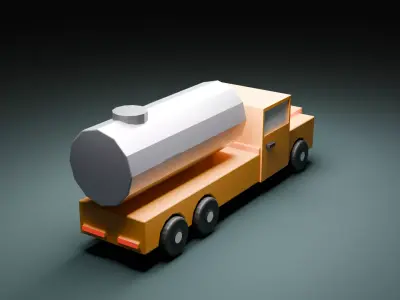Cartoon Truck  Free 3D model