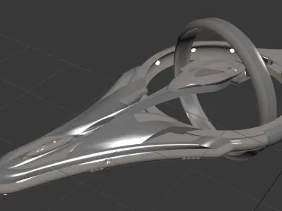 colony space ship Free 3D model