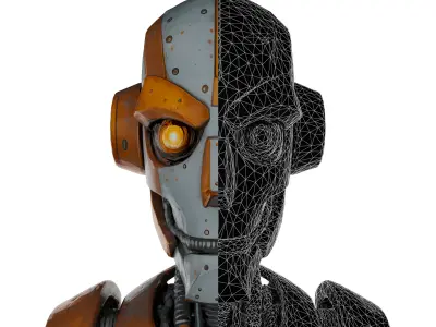 Ancient Rusting Robot Batch 1 Free 3D model