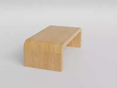 Coffee Table 02 Low-poly 3D model