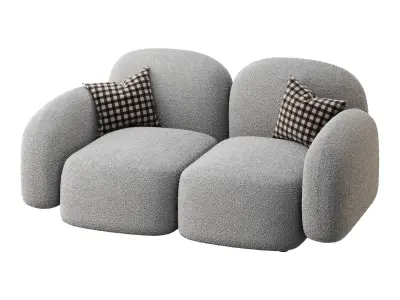 Modern Loveseat sofa 3D model