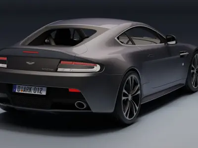 Aston Martin Vantage V12 Low-poly 3D model