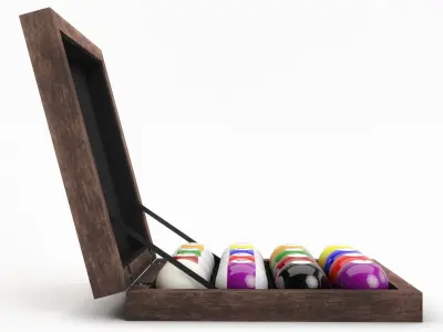 Billiard Ball Box 3D model