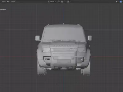 Land Rover Defender 110 2024  Low-poly 3D model