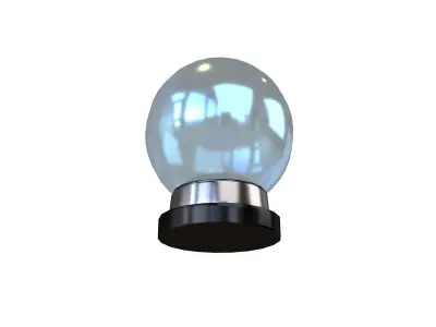 Crystal Ball V1 002 Low-poly 3D model
