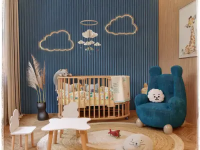 Baby Room 3 Blender Scene 3D model