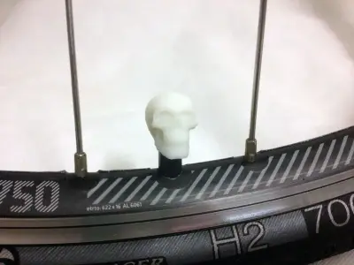 Car Truck Bike Van Tire Tyre Wheel Valve Stem Caps Cover Skull 3D print model