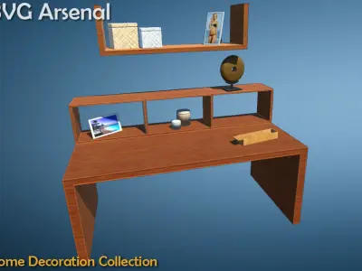 Home Decoration Collection - HQ Low-poly 3D model