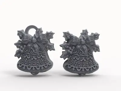 christmas bell decor  3D print model