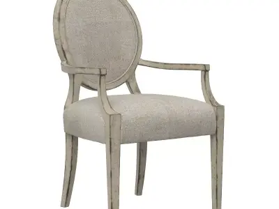 Hooker Furniture Sanctuary Romantique Oval Arm Chair 3D model