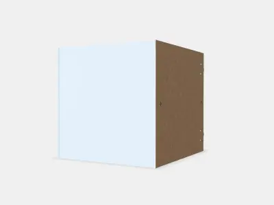 KALLAX Insert with glass door Low-poly 3D model