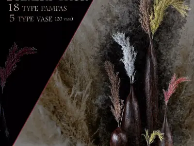 pampas pack 3D model