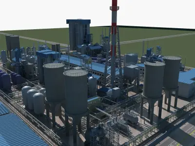 Chemical Plant 1 3D model
