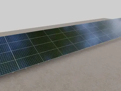 Solar Panel Steel Construction Type 13 3D model