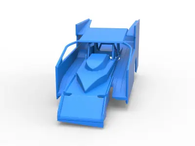 Shell of Northeast Outlaw Dirt Modified V1 Scale 1 to 25 3D print model