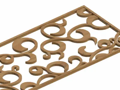 Decorative panel STL 3D model 23