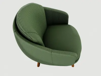 Finable Armchair 3D model