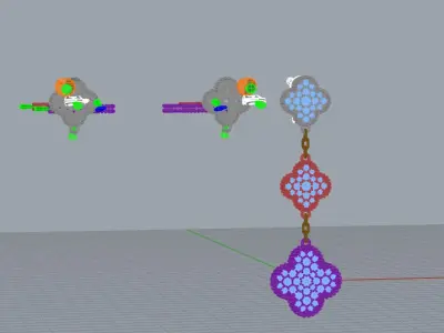 Earrings 54590 3D print model