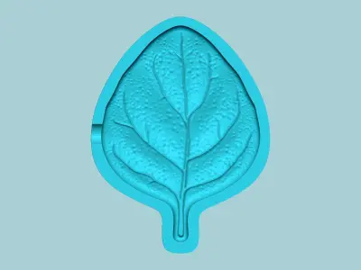 Oregano Leaf Mold - Artificial Herb Molding Tool 3D print model