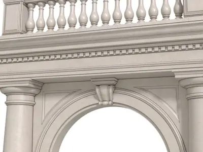 Arched doorway Arcade 3D model