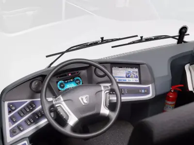 NefAZ-5299-40 Moscow region coloring 3D model