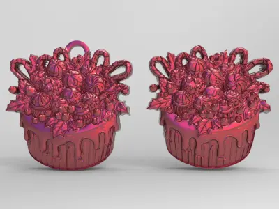 cake cookie treedecor  3D print model