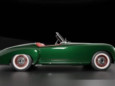 Vintage Car - Oldtimer V6 - 1950s  3D model