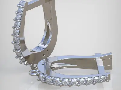 Earring model 242 3D printable model 3D print model