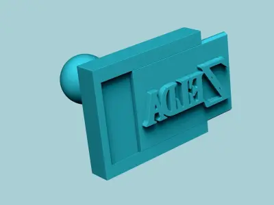 Stamp 104 - Zelda Old Logo  - Fondant Decoration Maker Toy 3D print model