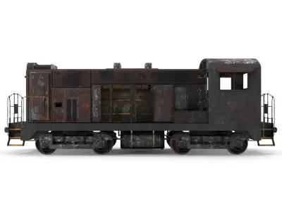 Abandoned Train 3D model
