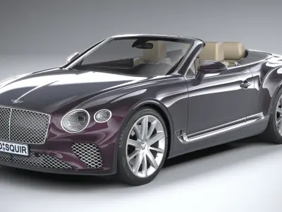 Bentley Continental GT Convertible 2020 3D model