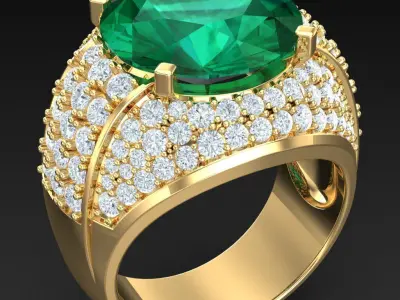 Luxury Men Rings Designs 6MR054 3D print model