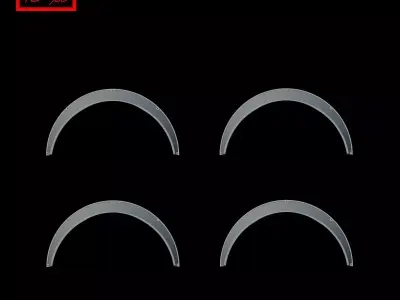 Car fenders 3D print model