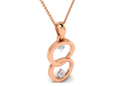 Women pendant 3D print model 12